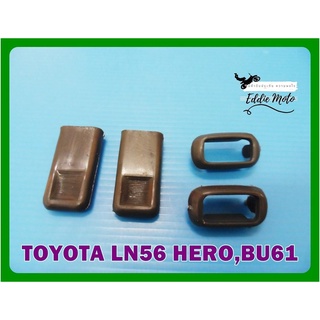 TOYOTA LN56 KERO BU61 DOOR LOCK BOTTON LH&amp;RH SET "GREY" (2 SETS)  // ปุ่มล็อคประตูรถ ซ้ายขวา (พร้อมขอบ) 1 คู่ สีเทา