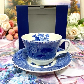 Spode Blue Room Camilla Teacup and Saucer ถ้วยชา ชุดชา