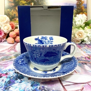 Spode Blue Room Camilla Teacup and Saucer ถ้วยชา ชุดชา