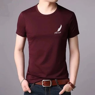 #สินค้าพร้อมส่ง#เสื้อยืดผู้ชายสีพื้นแขนสั้นคอกลม(สกรีนอก) TSH-009