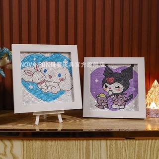 ภาพวาดเพชรการ์ตูน ครอสติสคริสตัล พร้อมกรอบ Cross-Stitch Crystal , Diamond Painting ภาพปักเพชร ภาพจิตกรรม ภาพวาดเพชร ของขวัญ