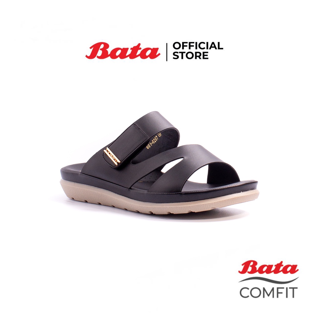 Bata Comfit บาจา คอมฟิต รองเท้าเพื่อสุขภาพ รองเท้าแตะ สำหรับผู้หญิง รุ่น Claudia 2 สีดำ 6616267
