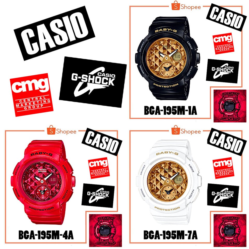 CASIO G-Shock รุ่น BGA-195M เครื่องศูนย์ประกัน CMG แท้100%