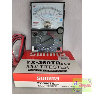 3420 มิเตอร์วัดกระแสไฟฟ้า แบบเข็ม sunma รุ่น YX-360TR E-L-B