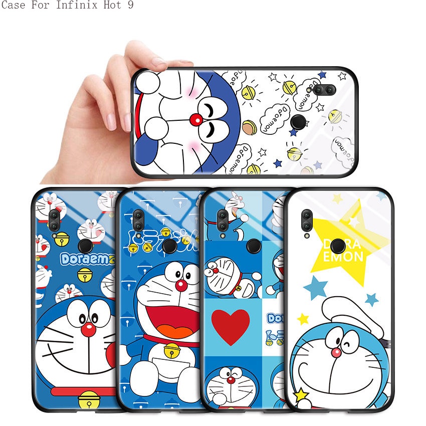 Infinix Hot 9 10 10I 10S NFC Note 8i Play X692 X655C X682B X682C X683 X688C สำหรับ Case Doraemon Cat