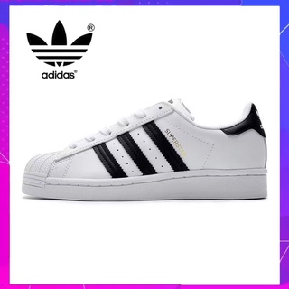 ข้อเสนอพิเศษ ของแท้ Adidas Clover Superstar รองเท้าวิ่งผู้ชายและผู้หญิง