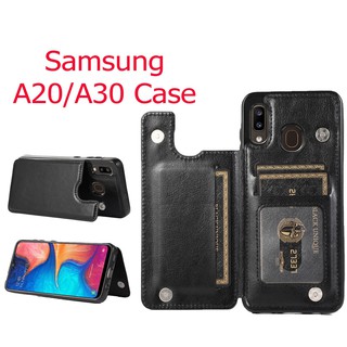 เคสซัมซุง case Samsung เรียบหรู ใส่บัตรได้ A20/A30 A21S   A50 A51G