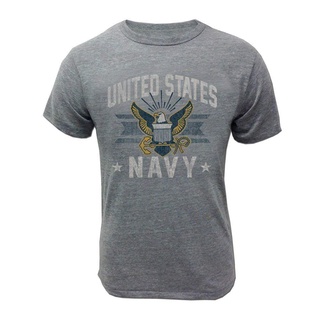 [100% Cotton] Armed Forces Gear Us Navy เสื้อยืดลําลองสําหรับผู้ชายแขนสั้นสไตล์วินเทจ