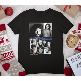 tshirtเสื้อยืดคอกลมฤดูร้อนเสื้อเชิ้ตแขนสั้น ลาย The Bee Gees Barry Gibb สีดํา สําหรับผู้ชาย และผู้หญิง ไซซ์ S - 234Xl Sy