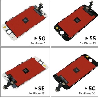 หน้าจอ  5，5S， se，5c，หน้าจอ LCD สัมผัสทำให้เป็นดิจิทัลประกอบสำหรับ  5，5S， se