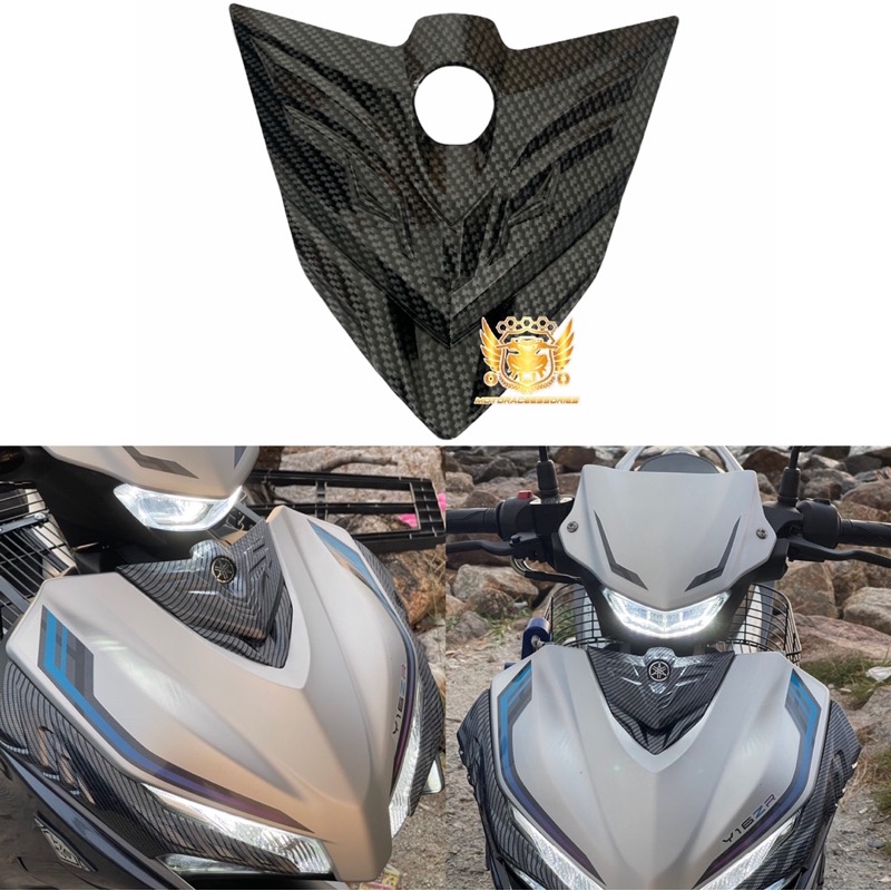 Yamaha Y16 ฝาครอบแตรฝาครอบคาร์บอน dara ฝาหน้า y16zr Mxking155 vva ex155 Y16zr accessorigene