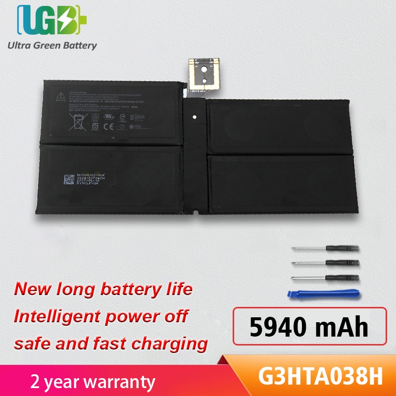 UGB New G3HTA038H DYNM02 Battery Replacement For Microsoft Surface Pro 5/6  1796 Series Tablet 2(1IC