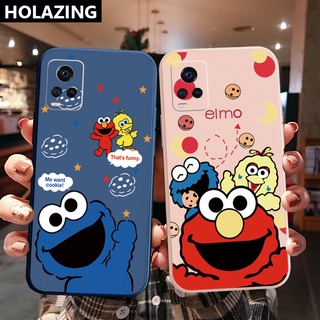 เคสโทรศัพท์มือถือ ขอบสี่เหลี่ยม ลาย Me want Cookie Elmo สําหรับ VIVO T1X Y02S Y21 Y15A Y15S Y33S Y21T Y11S Y12S Y21A Y1S Y91C Y01