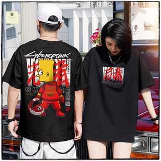 เสื้อยืดผ้าฝ้ายพิมพ์ลายขายดี ۩▣YOUTH CULTURE® BART PUNK STREETWEAR OVERSIZED BLACK TSHIRT UNISEX GRAPHIC TOPS MEN WOMEN