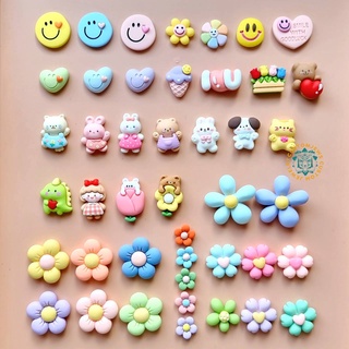 (เซ็ท7/13) ตัวการ์ตูน สำหรับ DIY ทำเป็นจี้ สายแมสคล้องคอ ตกแต่ง เคสมือถือ สมายลี่ smiley จี้ดอกไม้ Jibbitz เรซิ่น 3d