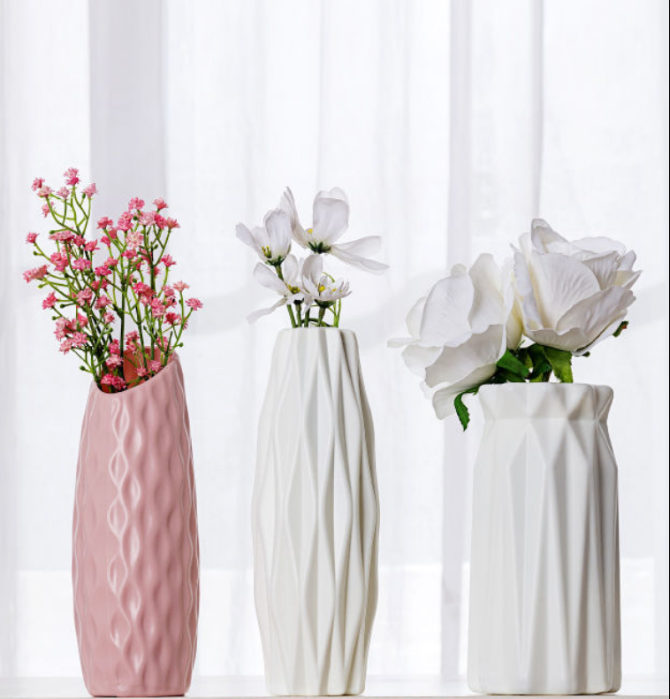 แจกันเซรามิคพลาสติก PE สไตล์นอร์ดิก สําหรับตกแต่งบ้าน - รูปที่ 4