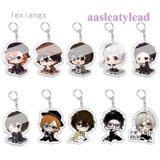 Aasleaty พวงกุญแจ จี้อะคริลิค รูปอนิเมะ Bungou Stray Dogs Atsushi Nakajima Dazai Chuya 1 ชิ้น