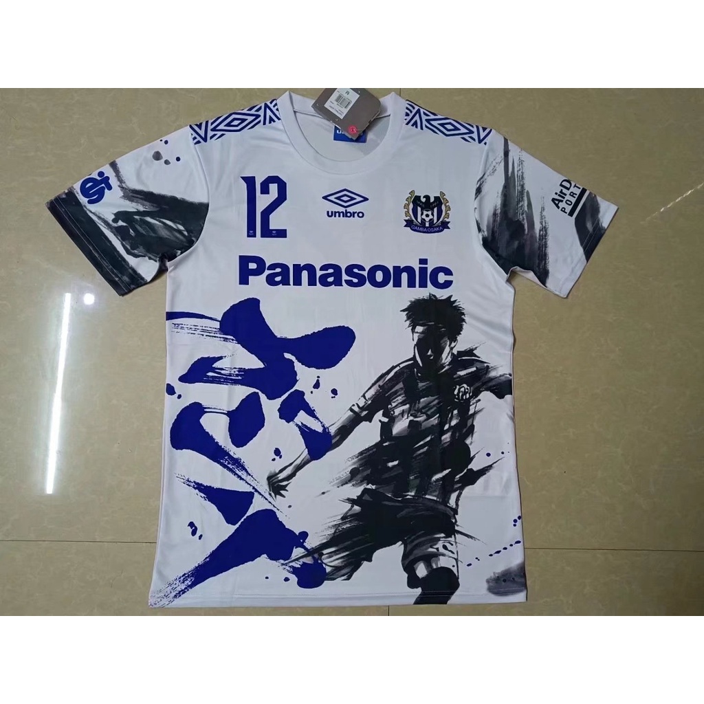 เสื้อกีฬาแขนสั้น ลายทีมชาติฟุตบอล Gamba Osaka 12th 22-23 ชุดเหย้า คุณภาพสูง สําหรับผู้ชาย