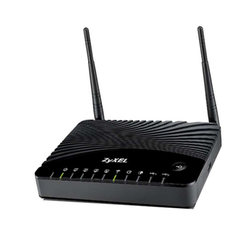ZYXEL ADSL Modem Router Wireless N300 5dBi AMG1312-T10B (Black)