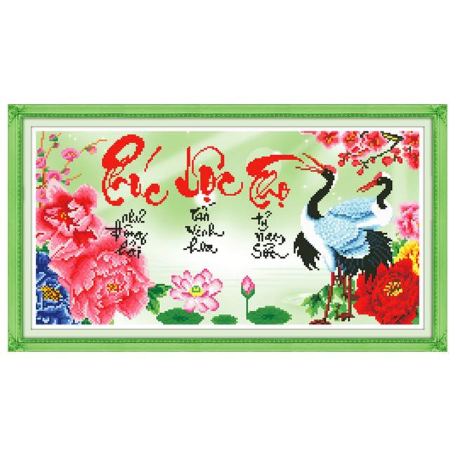ภาพวาดเย็บปักถักร้อยข้าม Puc Loc Th 3D 222928 (CUSTOMERS OWN EMBROIDERY) ขนาด: 57X33CM