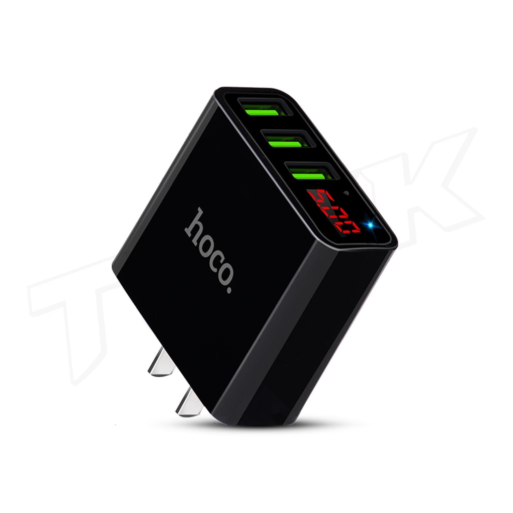 Hoco C15 Adapter 3 PortLED display หัวชาร์จพร้อมหน้าจอบอกความเร็ว ITcam ...
