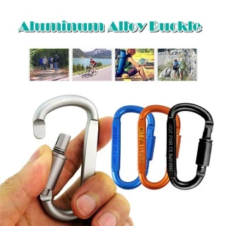 ⚡ส่งด่วนทั่วไทย⚡คาราบิเนอร์ พวงกุญแจ Carabiner D ตะขอเกี่ยว สำหรับกิจกรรมกลางแจ้ง