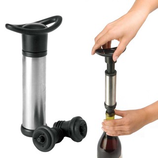 ไวน์ปั๊มสูญญากาศ + จุกปิด 2 ชิ้น ( Vacuum Wine Saver )