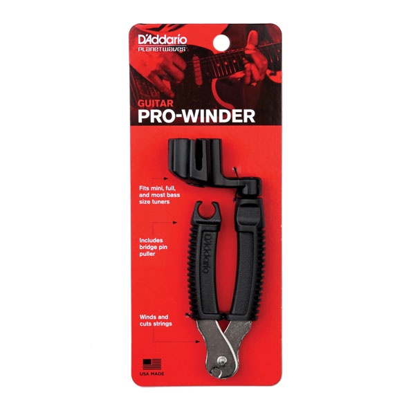 ที่หมุนลูกบิด D'Addario Guitar Pro Winder with Built-In String Clipper PW-DP0002