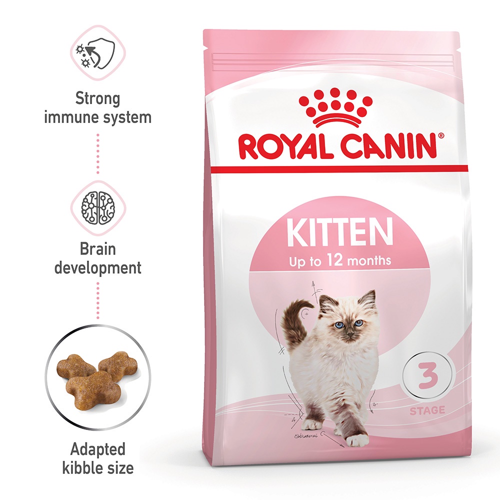 พร้อมส่ง Royal Canin Kitten (2 kg.) อาหารลูกแมว 4-12 เดือน