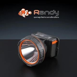 Randy ไฟฉายคาดหัว IP65 แบตใหญ่ ไฟฉาย ส่องไกล10ชม.-20ชม. สว่างจ้า มีแสดงระดับแบตเตอรี่ ชาร์จไว5V/2A