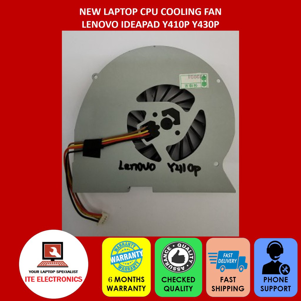 ใหม่ LENOVO IDEAPAD Y410 Y410P Y430P พัดลมระบายความร้อนซีพียูแล็ปท็อป