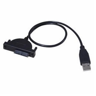 สายแปลง DVD Notebook ภายนอก USB 2.0 TO Mini Sata II 7+6 13Pin