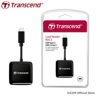 Transcend Card reader USB 3.2 Gen 1 / 3.1 Gen 1 Type C TS-RDC3 : รับประกัน 2 ปี - มีใบกำกับภาษี การ์ดรีดเดอร์ RDC3