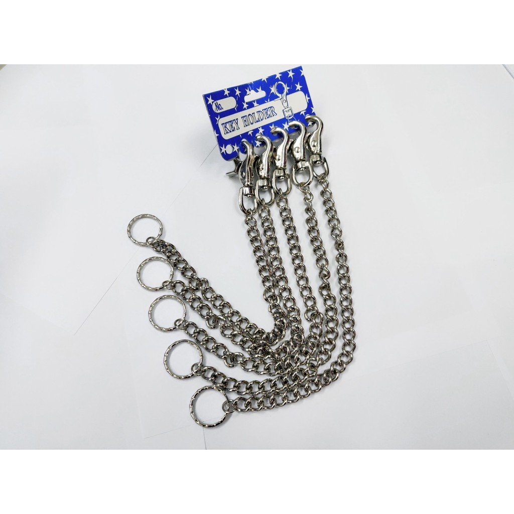 โซ่ห้อยกางเกง คล้องกระเป๋าสตางค์ พวงกุญแจ คล้องกับกางเกง  สายกระเป๋าโลหะ เท่ๆ