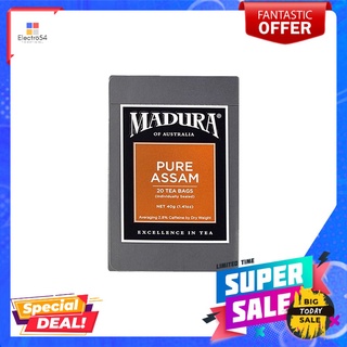 มาดูรา เพียว อัสสัม ที แบ็ก 40กรัมMADURA PURE ASSAM TEA 40G