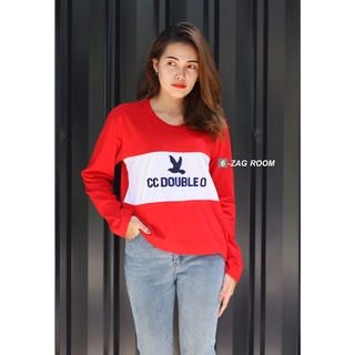 เสื้อยืดแขนยาวงานปัก CC-OO ตัดต่อ Long.02