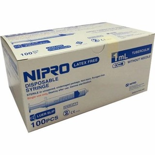 Nipro ไซริ้ง ไม่ติดเข็ม สำหรับป้อนยาเด็ก ขนาด 1 ml. กล่องละ 100 ชิ้น