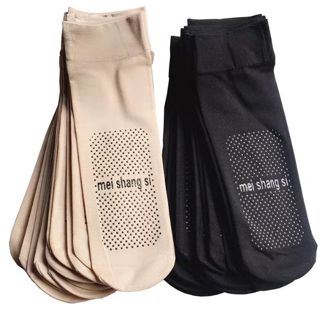 ถุงเท้าถุงน่อง "รุ่นเนื้อหนา" แบบมีกันลื่นและไม่มีกันลื่น