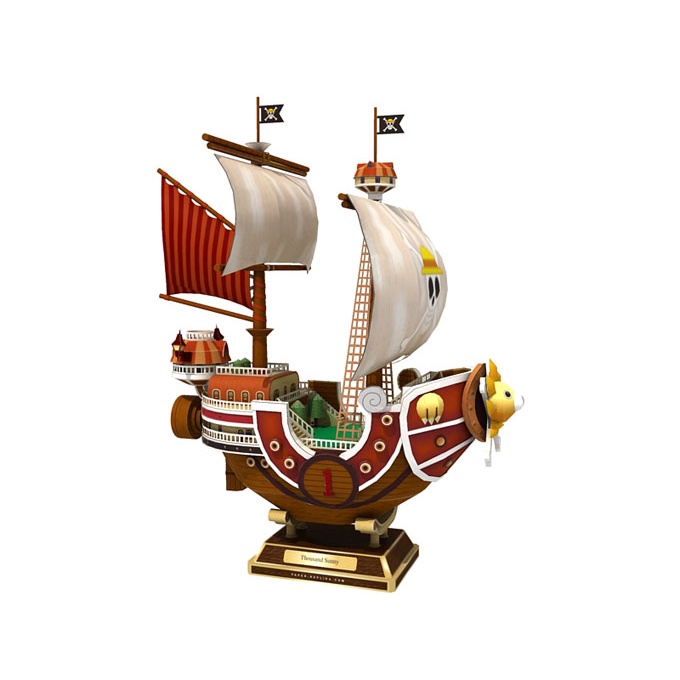 DIY Papercraft One Piece Thousand Sunny Ship Pattern Paper BC Paper 160gsm