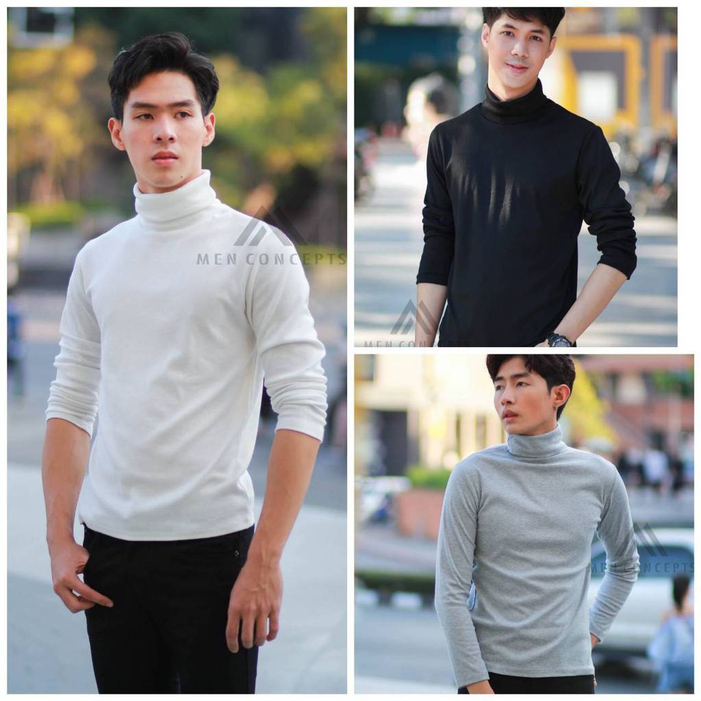 เสื้อคอเต่าผู้ชาย สไตล์เกาหลี (พร้อมส่ง) รุ่น MCC041