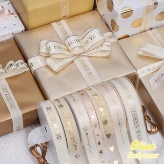 ม้วนริบบิ้นผ้าซาติน 1-25 มม. 9.1 เมตร / ม้วนสําหรับตกแต่งช่อดอกไม้ของขวัญวันเกิด