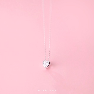 สร้อยคอ เงินแท้ 92.5% ส่งฟรี EMS ♡ รุ่น Lover ♡ -  ( #C15 )