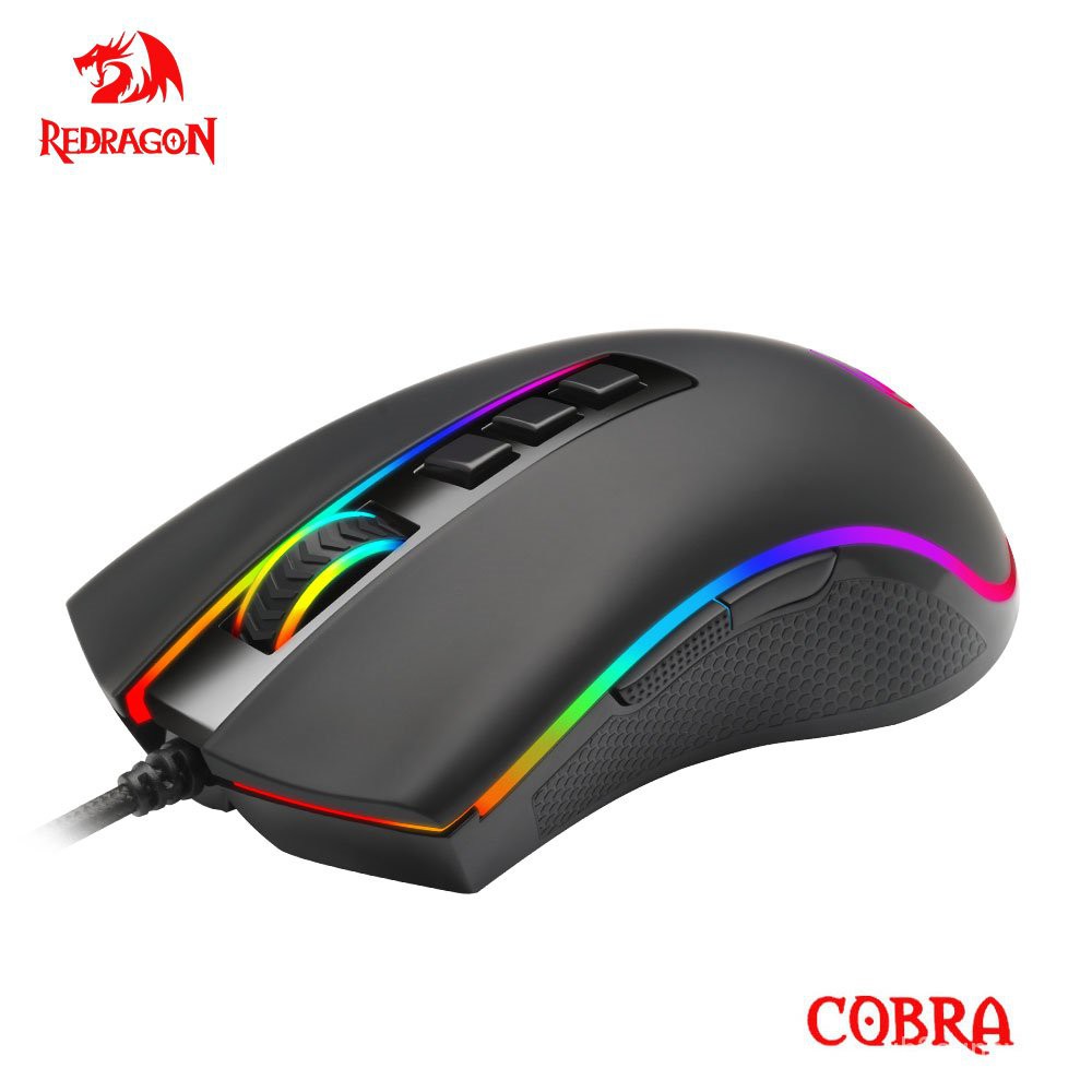 Redragon COBRA M711 RGB USB Wired Gaming Mouse 10000 DPI 9 buttons mice  Programmable ergonomic For Computer PC Gamer K7h - ub2aqnhv1m - ThaiPick