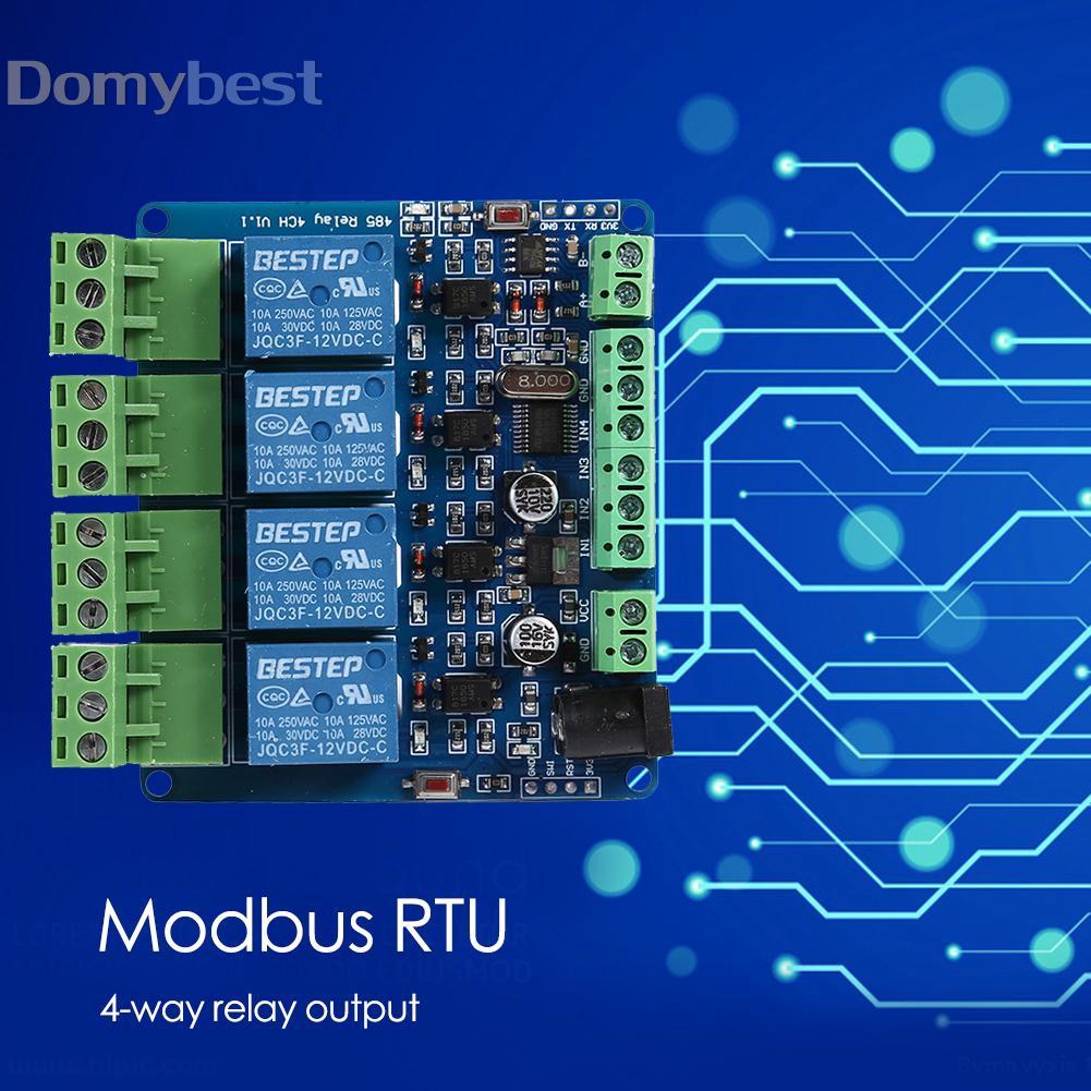 โมดูลรีเลย์สวิตช์ 485 d - cny modbus rtu 4 way - domybest.th - ThaiPick