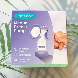 (Lansinoh®) Manual Breast Pump 1 Manual Breast Pump and Accessories เครื่องปั๊มนมแบบใช้มือสำหรับคุณแม่ เครื่องปั๊มนมแม่ ปั๊มนม ชุดปั๊มนม