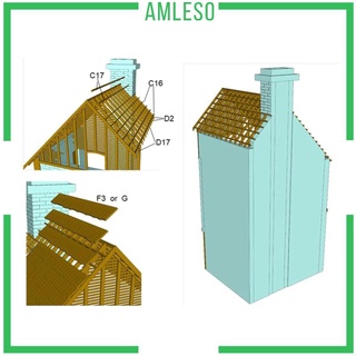 [AMLESO] Unpainted 1/35 Building Model Kits Ruins House Scenery Diorama for Landscape