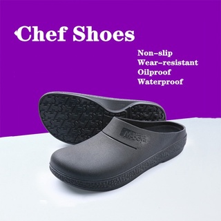 Chef Shoesรองเท้าเชฟกันลื่น EVA, รองเท้าทำงานจัดเลี้ยง, รองเท้าเซฟตี้ผู้ชายและผู้หญิง รองเท้าเซฟตี้รูกันน้ Work Shoes