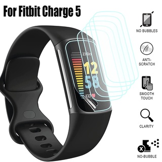 ฟิล์มป้องกันรอยหน้าจอสําหรับ Fitbit Charge 5 HD No Bubble ป้องกันลายนิ้วมือสําหรับ Fitbit Charge 5