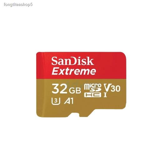 จัดส่งเฉพาะจุด จัดส่งในกรุงเทพฯ[เมมแท้ศูนย์ไทย] SANDISK EXTREME 32GB Micro SD Card (100MB/s.) ของแท้ ประกันศูนย์ไทย