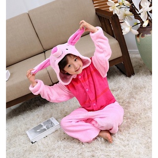 7C268 ชุดเด็ก ชุดมาสคอต ชุดนอนแฟนซี หมู หมูพิกเล็ต วินนี่ เดอะ พูห์ Mascot Piglet Winnie the Pooh Costumes